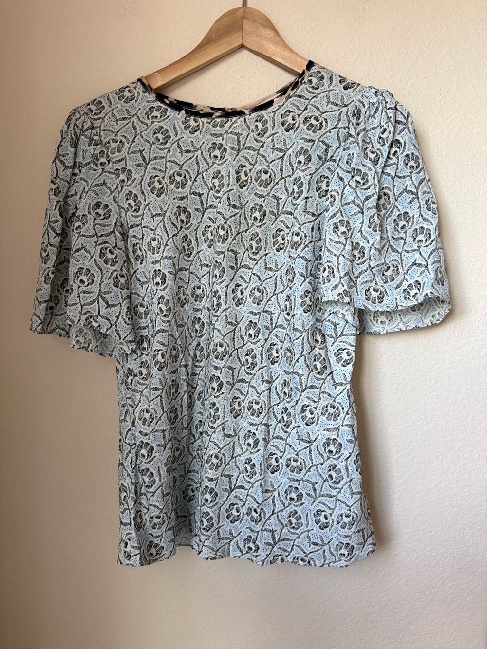 Rebecca Taylor Catarina Top Blue Size 4